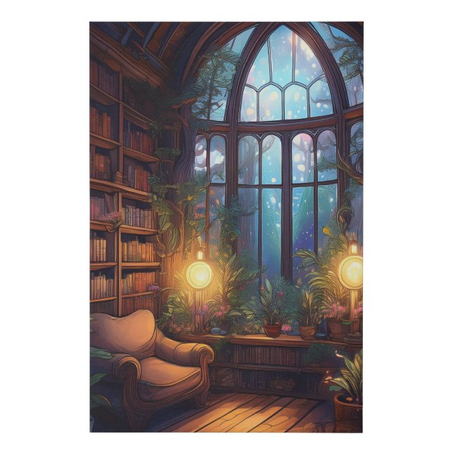 Parlor of Plants and Books  Faux Canvas Print (Front)