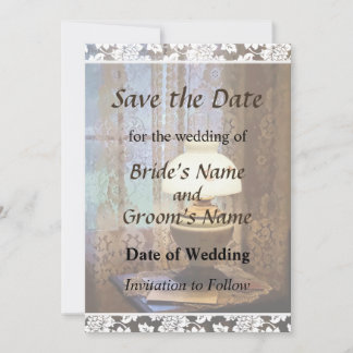 Parlor With Hurricane Lamp Save the Date