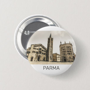 Parma Emilia Romagna Piazza Del Duomo Italy Button