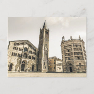 Parma Emilia Romagna Piazza Del Duomo Italy Holiday Postcard