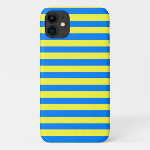 Parma flag stripes city italy symbol blue yellow iPhone 11 case