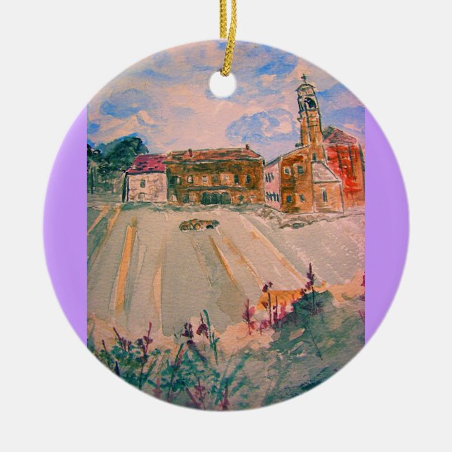 parma italy ceramic ornament (Front)