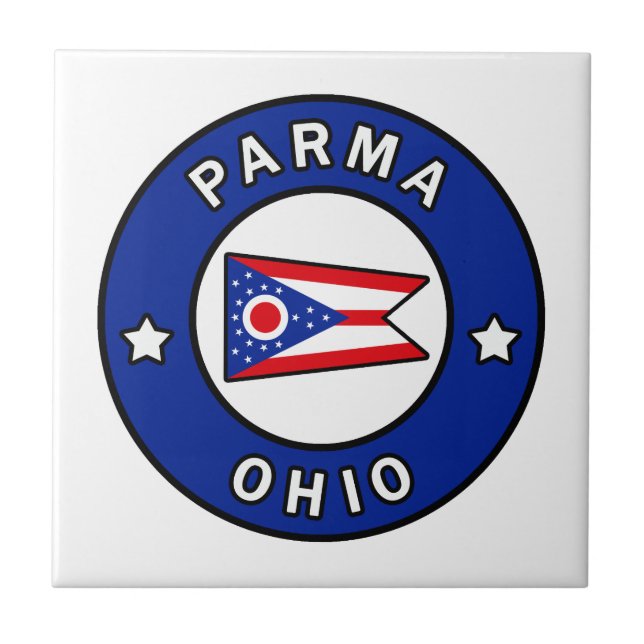 Parma Ohio Ceramic Tile (Front)