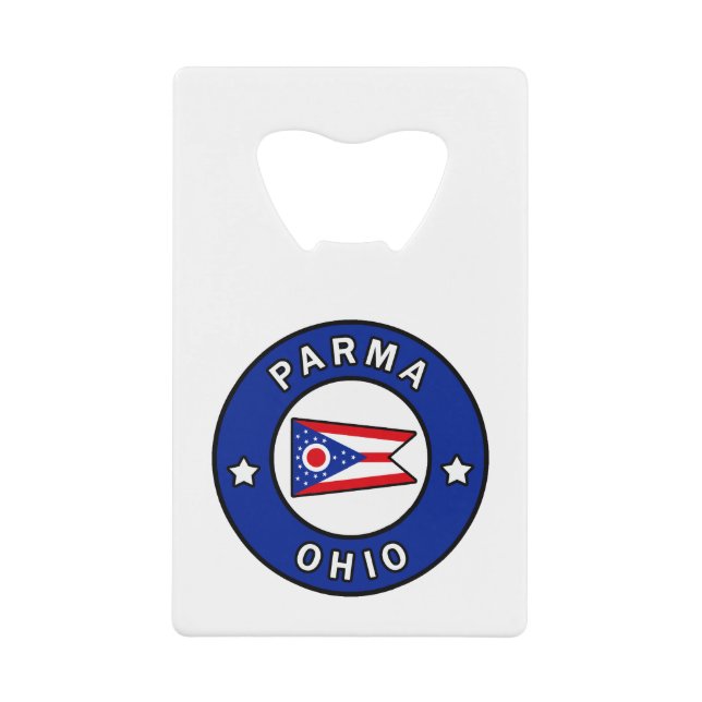 Parma Ohio Credit Card Bottle Opener (Front)
