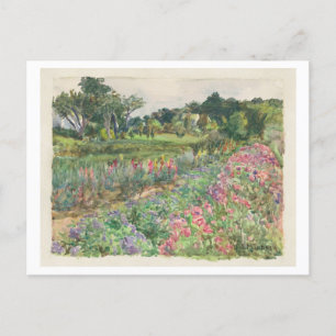 Parmelee Estate Garden Painting Postcard
