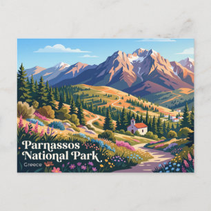 Parnassos National Park Greece Postcard