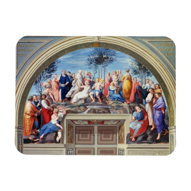 Parnassus and the Disputa, from the Stanza della S Magnet (Horizontal)