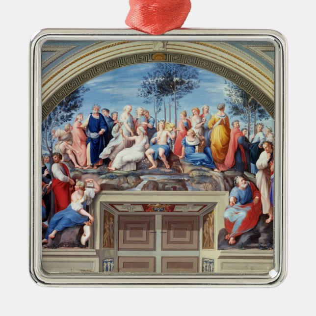 Parnassus and the Disputa, from the Stanza della S Metal Ornament (Front)