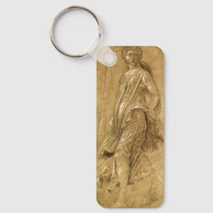 Parnassus, Dancing Muse by Andrea Mantegna Keychain