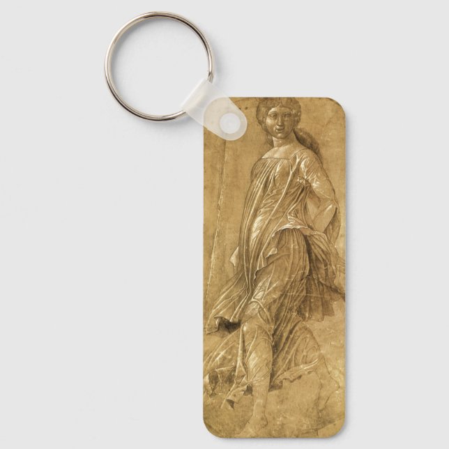 Parnassus, Dancing Muse by Andrea Mantegna Keychain (Front)