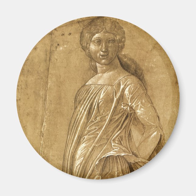 Parnassus, Dancing Muse by Andrea Mantegna Magnet (Front)