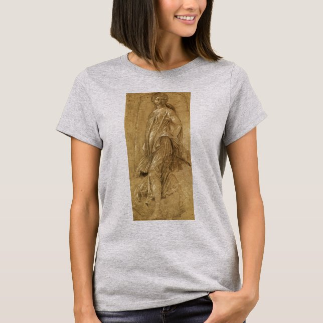 Parnassus, Dancing Muse by Andrea Mantegna T-Shirt (Front)