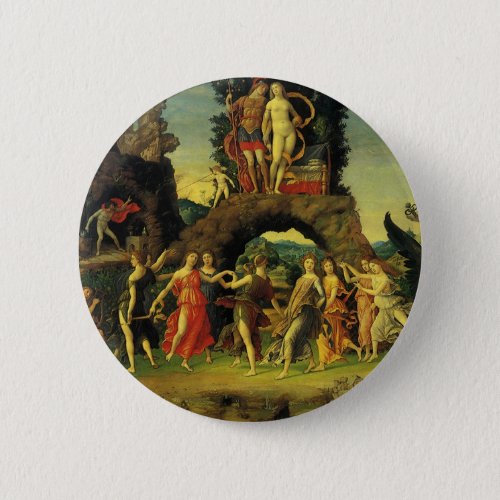 Parnassus Mars and Venus by Andrea Mantegna Button