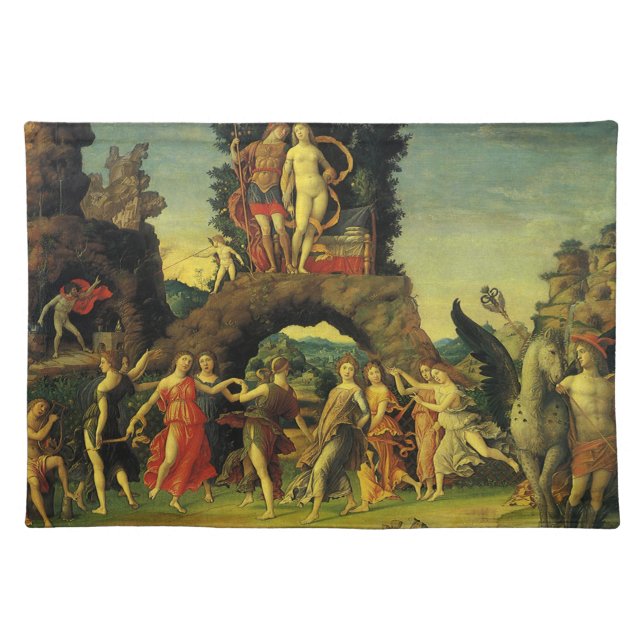 Parnassus, Mars and Venus by Andrea Mantegna Cloth Placemat (Front)