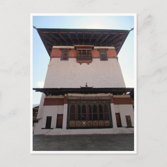 paro dzong central postcard (Front)
