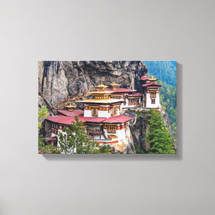 Paro Taktsang: The Tiger's Nest Monastery - Bhutan Canvas Print