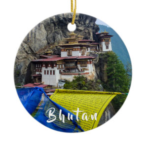 Paro Taktsang: The Tiger's Nest Monastery - Bhutan Ceramic Ornament