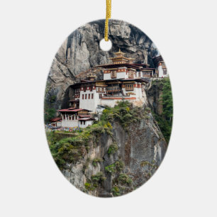 Paro Taktsang: The Tiger's Nest Monastery - Bhutan Ceramic Ornament
