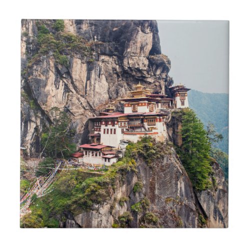 Paro Taktsang The Tigers Nest Monastery _ Bhutan Ceramic Tile