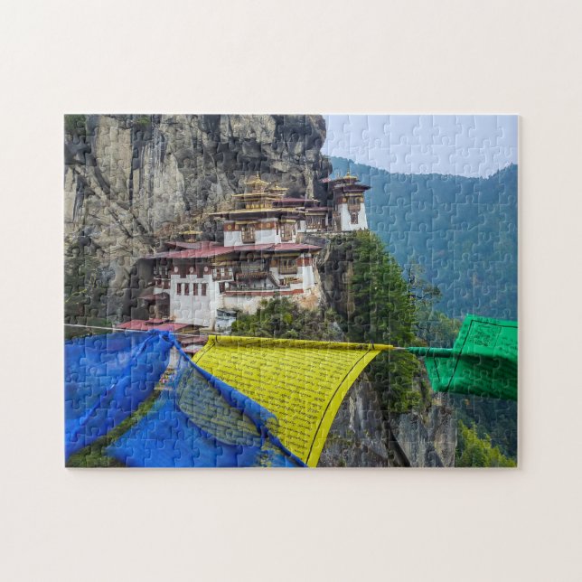 Paro Taktsang: The Tiger's Nest Monastery - Bhutan Jigsaw Puzzle (Horizontal)