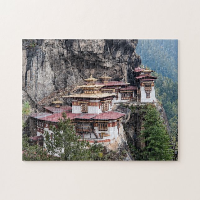 Paro Taktsang: The Tiger's Nest Monastery - Bhutan Jigsaw Puzzle (Horizontal)