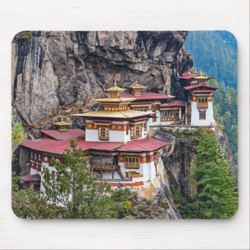 Paro Taktsang The Tigers Nest Monastery _ Bhutan Mouse Pad