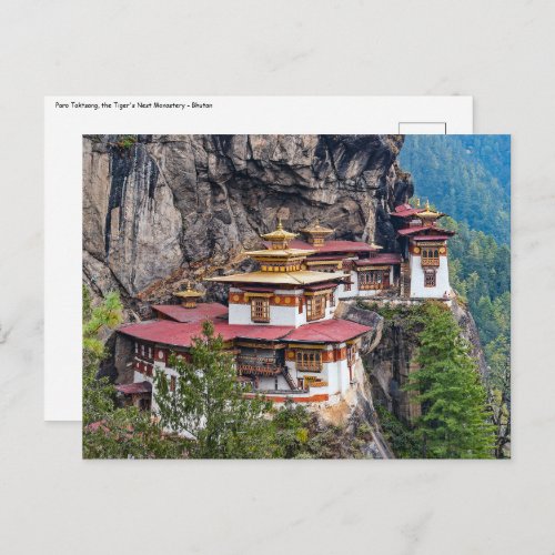 Paro Taktsang The Tigers Nest Monastery _ Bhutan Postcard