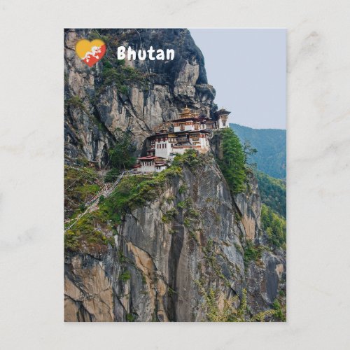 Paro Taktsang The Tigers Nest Monastery _ Bhutan Postcard
