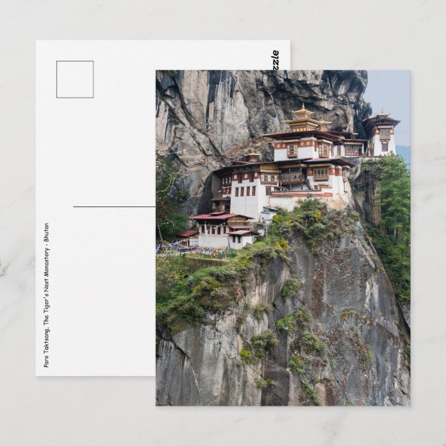 Paro Taktsang: The Tiger's Nest Monastery - Bhutan Postcard (Front/Back)