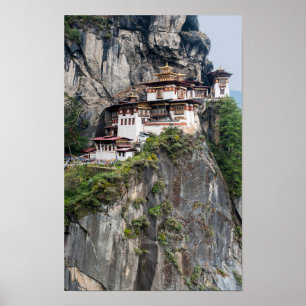 Paro Taktsang: The Tiger's Nest Monastery - Bhutan Poster