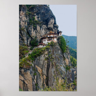Paro Taktsang: The Tiger's Nest Monastery - Bhutan Poster