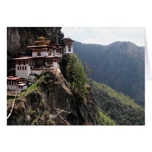 paro taktsang view cards (Front Horizontal)