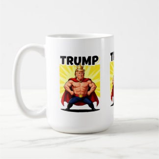 Parodic Superhero Trump Caricature Coffee Mug