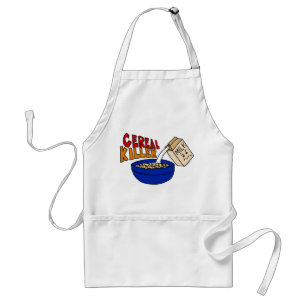 Parody Cereal Killer Breakfast Food Humor Adult Apron