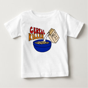 Parody Cereal Killer Breakfast Food Humor Baby T-Shirt