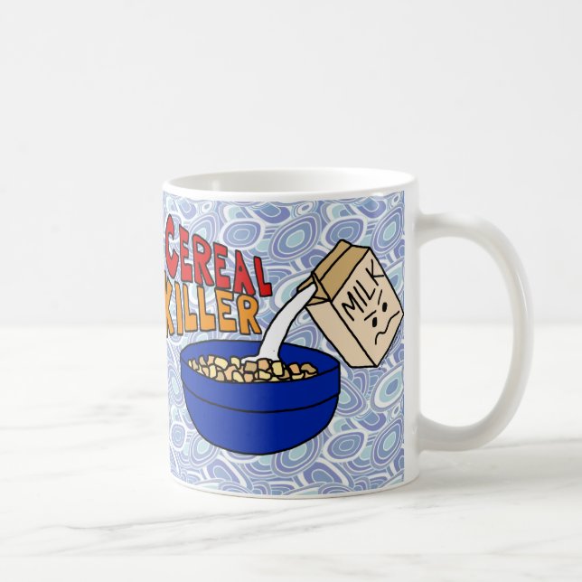 Parody Cereal Killer Breakfast Food Humor Coffee Mug (Right)
