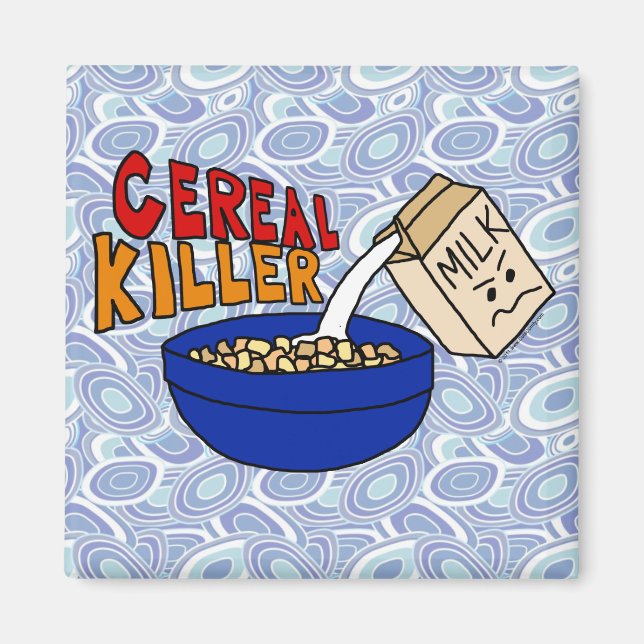 Parody Cereal Killer Breakfast Food Humor Magnet (Front)