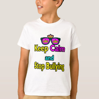 Parody Hipster  Keep Calm And Stop Bullying T-Shirt