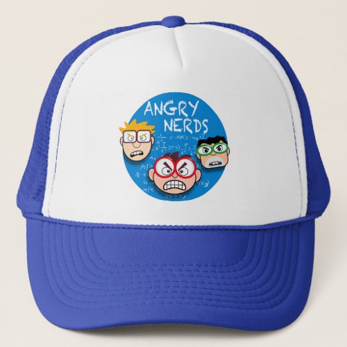 Parody of your favorite app game Angry Nerds Trucker Hat