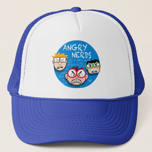 Parody of your favorite app game: Angry Nerds, Trucker Hat (Front)