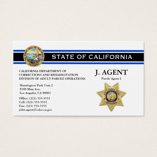 law enforcement business cards