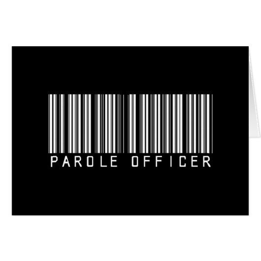 Parole Officer Bar Code Cards (Front Horizontal)