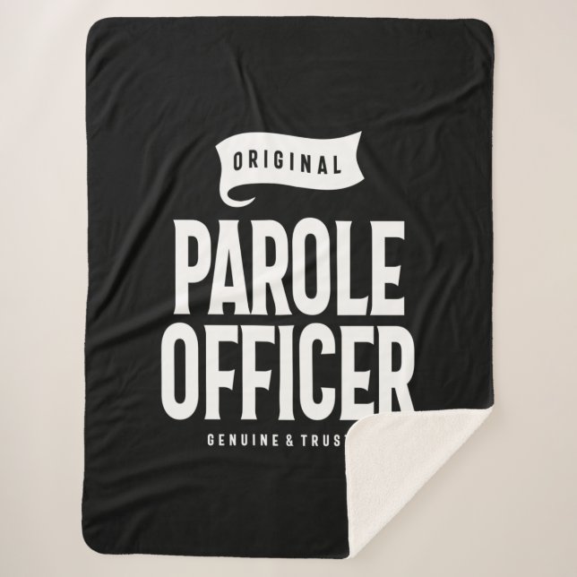 Parole Officer Job Title Gift Sherpa Blanket (Front)