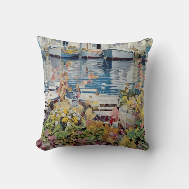 Paros 1985 throw pillow (Front)