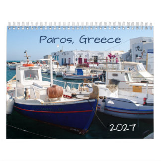 Paros 2027 Greek Island Calendar