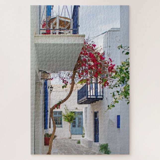 Paros Parikia Summer Alley Jigsaw Puzzle (Vertical)