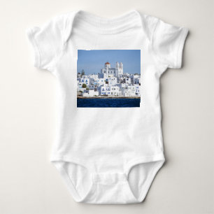 Paros Village Naoussa Island View Baby Bodysuit