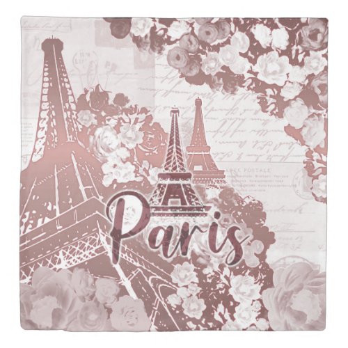 Parose Eiffel Duvet Cover