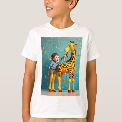 Parphect child image with giraffe  T_Shirt