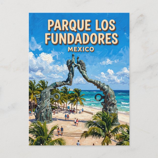 Parque Los Fundadores Mexico Postcard (Front)